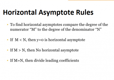 Horizontal Asymptote rules: Rules, Examples, limits and more