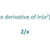 Finding the derivative of ln x and other functions